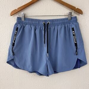 FRLO Men's Athletic Shorts Light Blue XL Drawstring Pockets Lightweight FLAWED